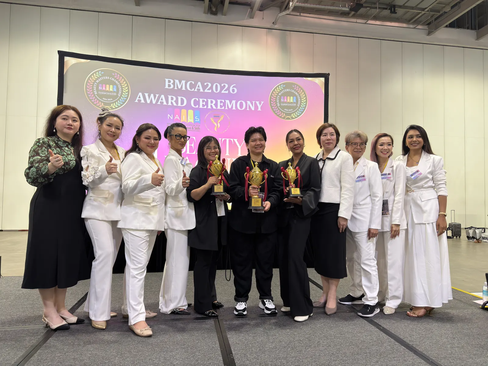 International judges and award recipients at the 2026 Beauty Masters Championship Asia ceremony