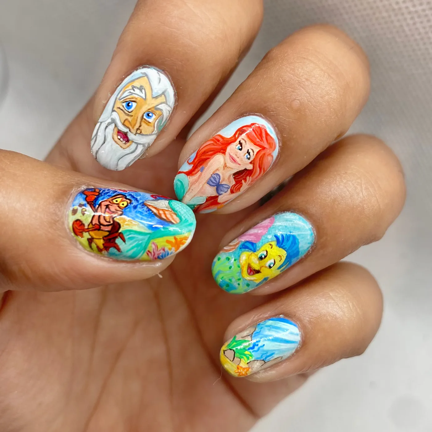Storybook miniatures nail art by Daisy Nail Studio